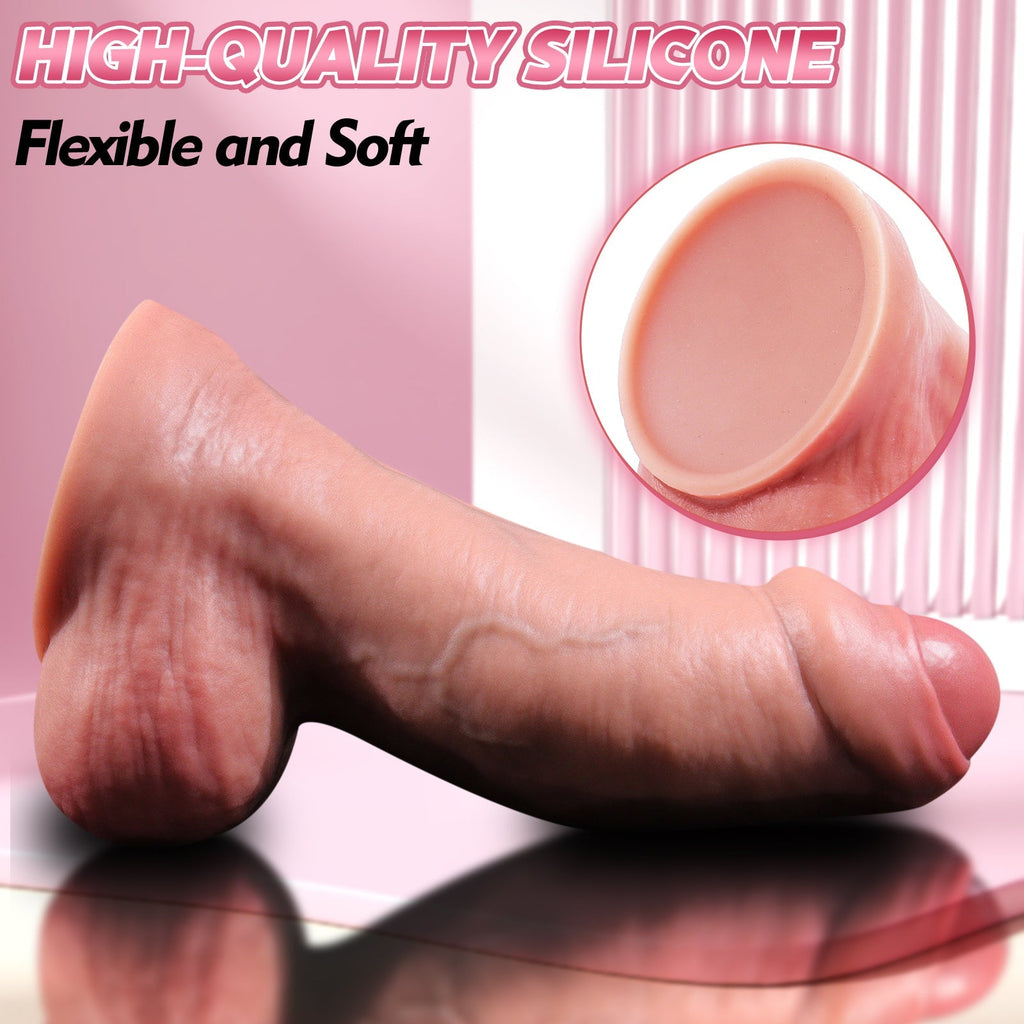 MAPARON 9 Inch Thick Realistic Dildo with Foreskin - Tarisss Sex Toy Store