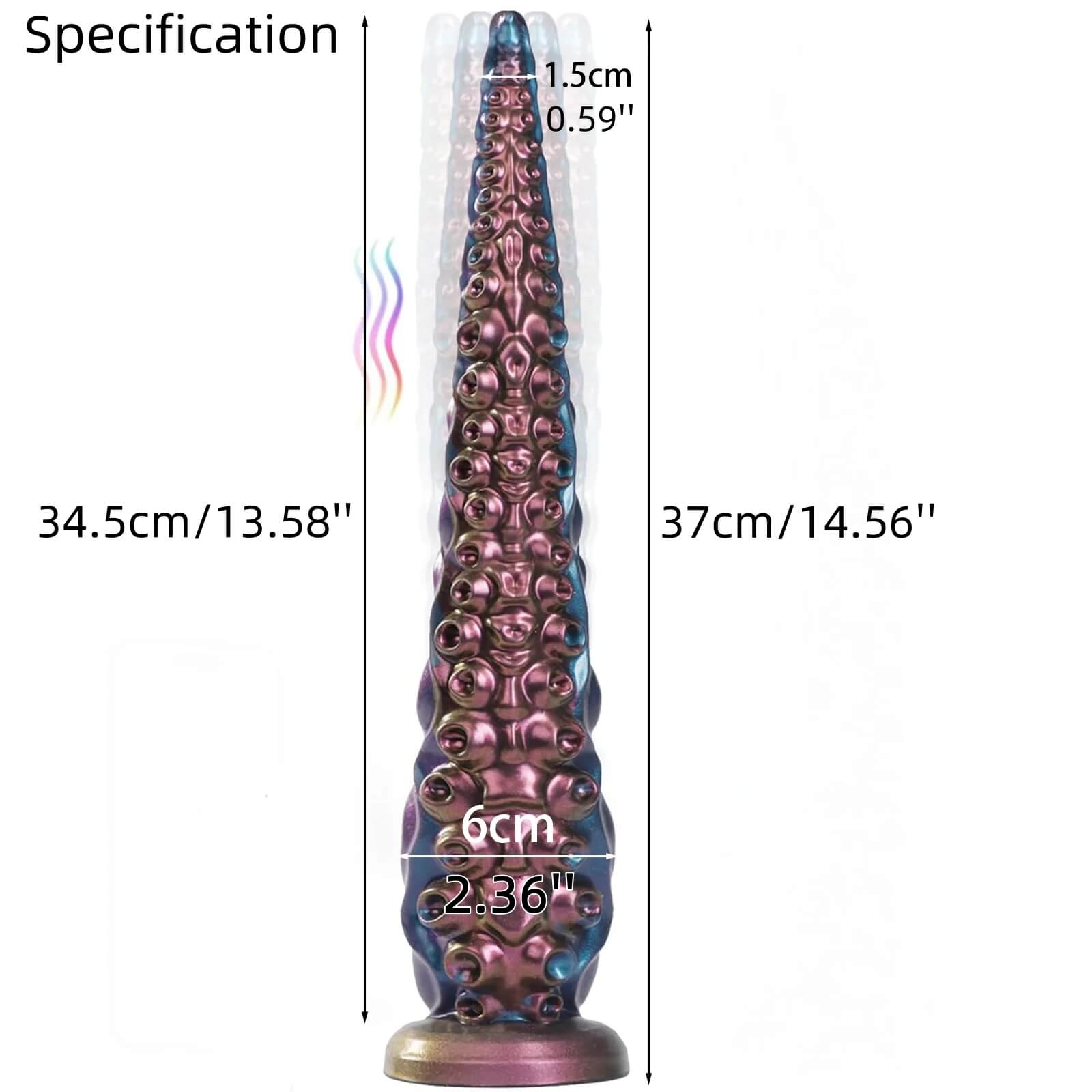 MAPARON Abyss 14 Inch Remote Control Fantasy Tentacle Vibrating Dildo - Tarisss Sex Toy Store