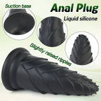 MAPARON Bamboo Shoot 8 inch Big Black Thick Dildo - Tarisss Sex Toy Store