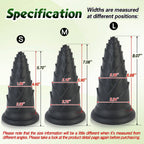 MAPARON Bamboo Shoot 8 inch Big Black Thick Dildo - Tarisss Sex Toy Store
