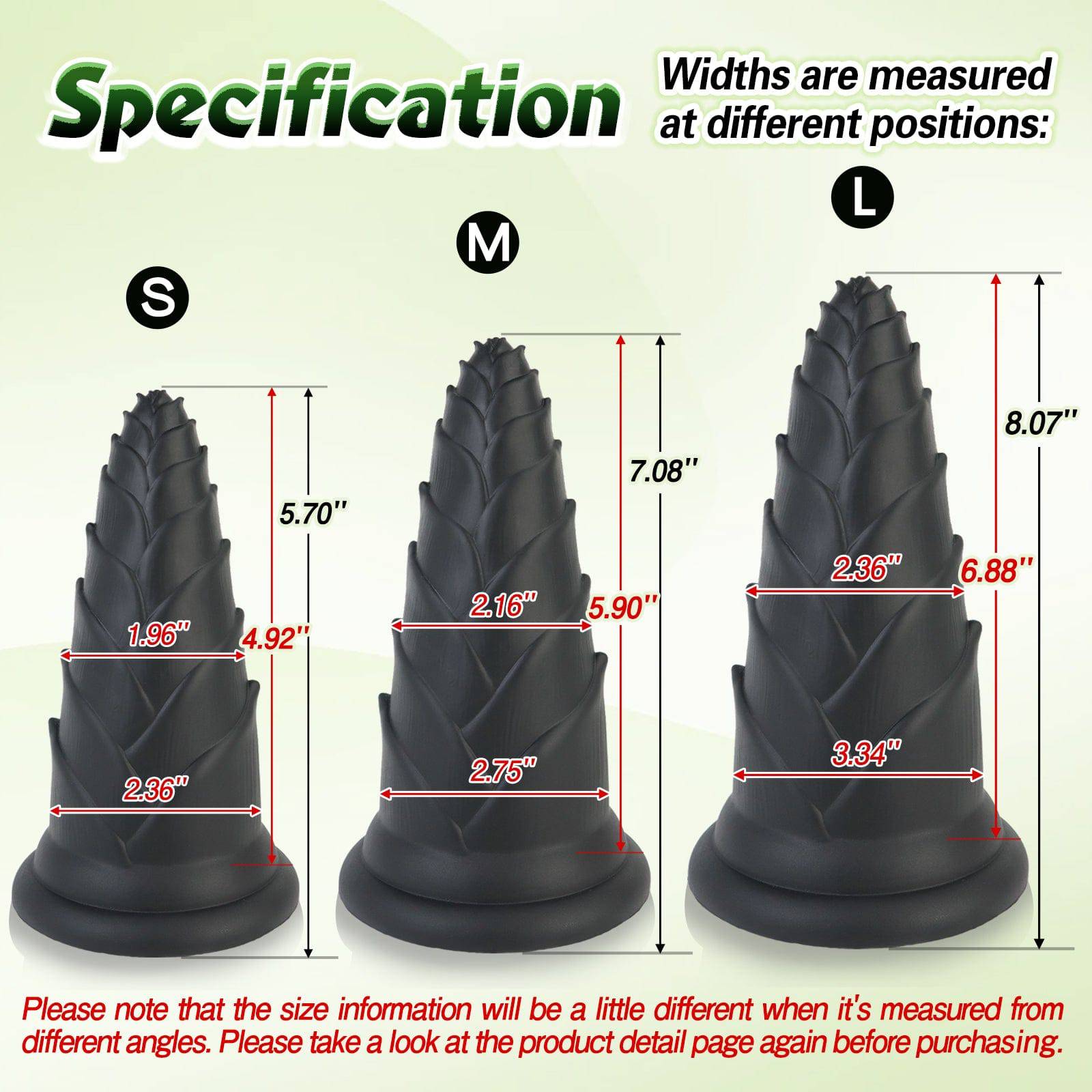 MAPARON Bamboo Shoot 8 inch Big Black Thick Dildo - Tarisss Sex Toy Store
