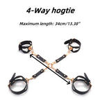 MAPARON BDSM Bondage Set Restraint Kit for SM Role Play Sex Game 10 Pieces Black - Tarisss Sex Toy Store