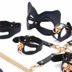 MAPARON BDSM Bondage Set Restraint Kit for SM Role Play Sex Game 10 Pieces Black - Tarisss Sex Toy Store