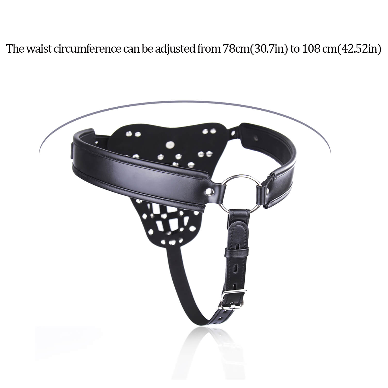MAPARON Bondage Leather Men's Chastity Pants with Penis Lock Cage - Tarisss Sex Toy Store