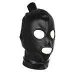 MAPARON Leather Head Hood Mask Adult Cosplay BDSM Bondage Slave - Tarisss Sex Toy Store