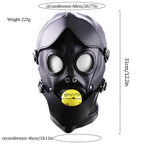 MAPARON Leather Hood Masks Full Face Mask Bondage BDSM Cosplay - Tarisss Sex Toy Store