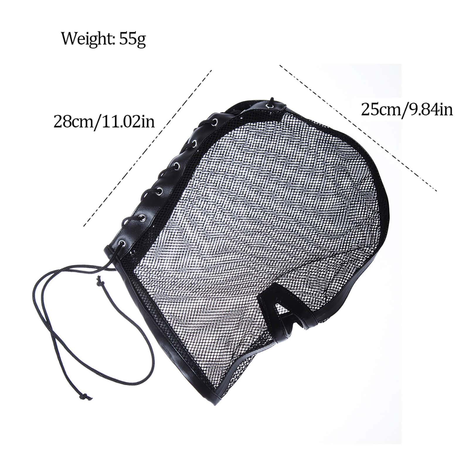 MAPARON Mesh Head Hood Masks Leather Adult Cosplay BDSM Bondage - Tarisss Sex Toy Store