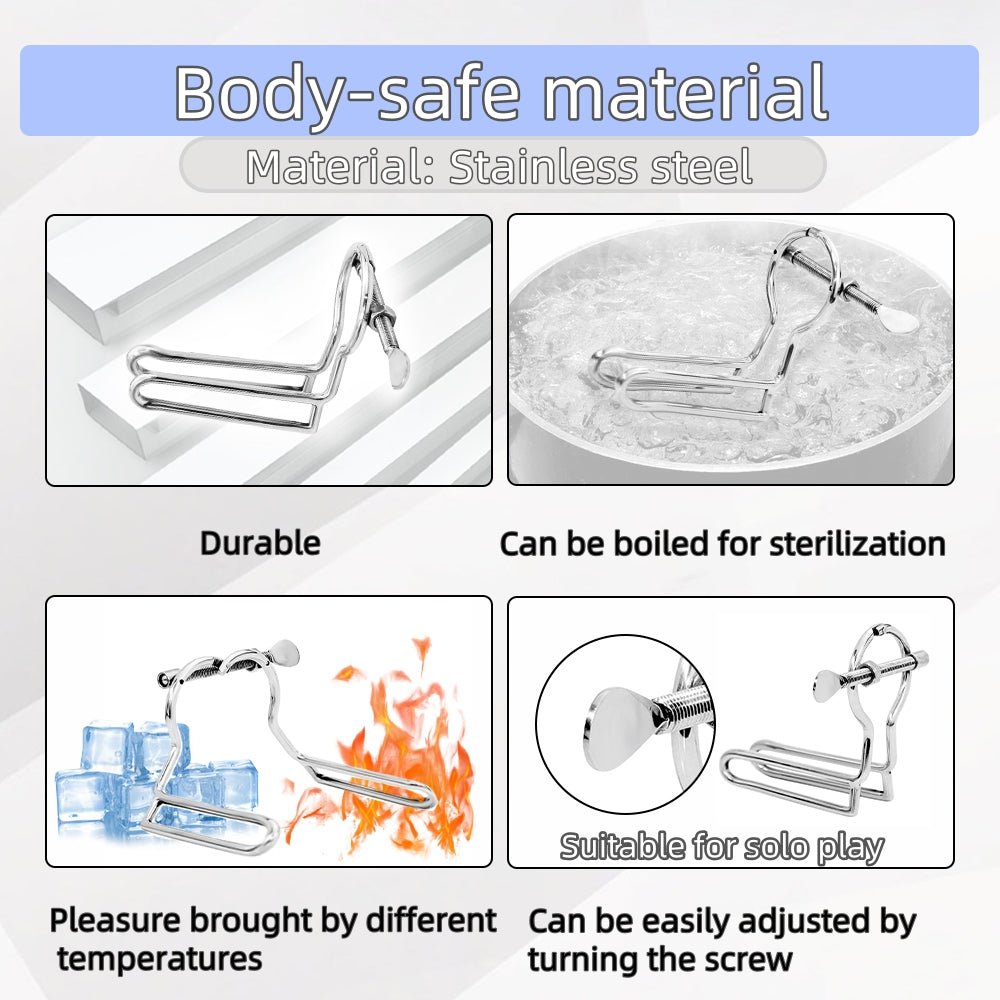 MAPARON Metal Anal Dilator Stainless Steel Vaginal Expander For Men Women - Tarisss Sex Toy Store