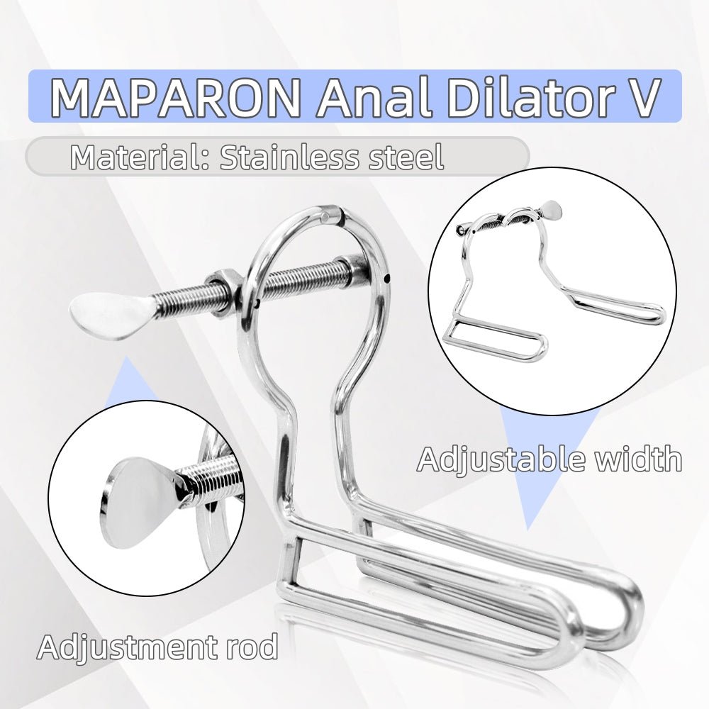 MAPARON Metal Anal Dilator Stainless Steel Vaginal Expander For Men Women - Tarisss Sex Toy Store