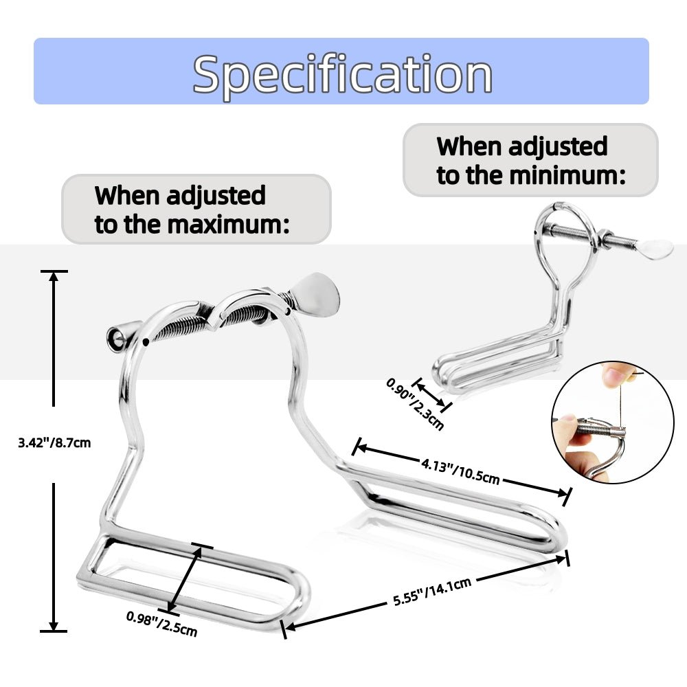 MAPARON Metal Anal Dilator Stainless Steel Vaginal Expander For Men Women - Tarisss Sex Toy Store