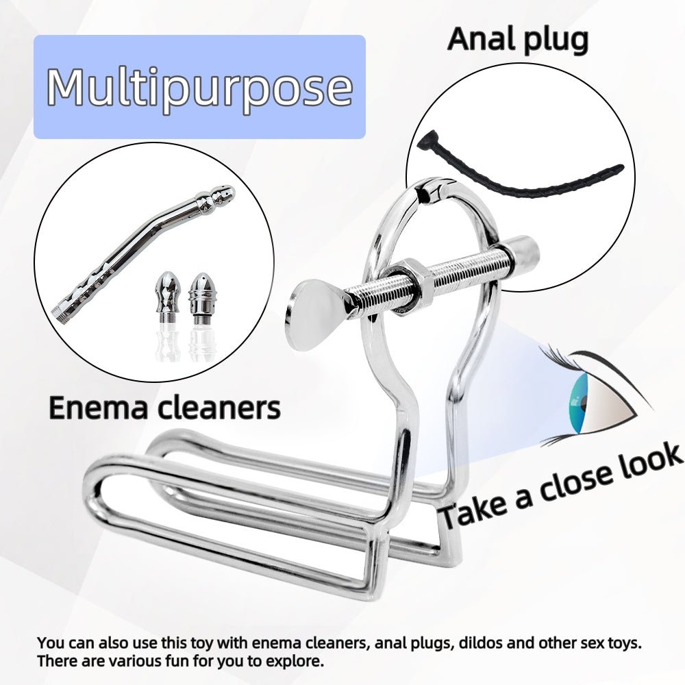 MAPARON Metal Anal Dilator Stainless Steel Vaginal Expander For Men Women - Tarisss Sex Toy Store