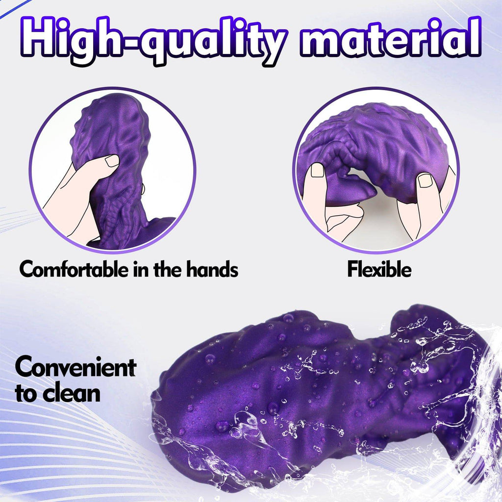 MAPARON Purple Badass 7 inch Huge Thick Silicone Butt Plug - Tarisss Sex Toy Store