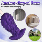 MAPARON Purple Badass 7 inch Huge Thick Silicone Butt Plug - Tarisss Sex Toy Store