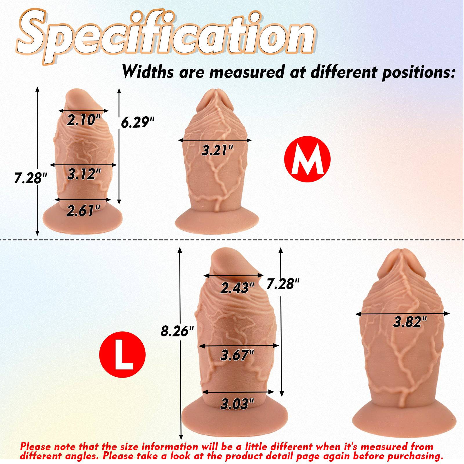 MAPARON Rugged Prince 8 Inch Extra Thick Huge Realistic Dildo - Tarisss Sex Toy Store