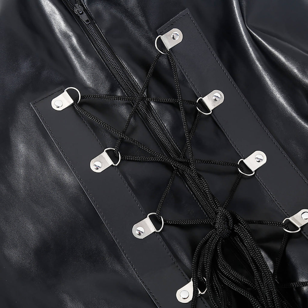 MAPARON Sexy Bondage Bag Adults Flirting Toys Leather Sleeping Sack - Tarisss Sex Toy Store