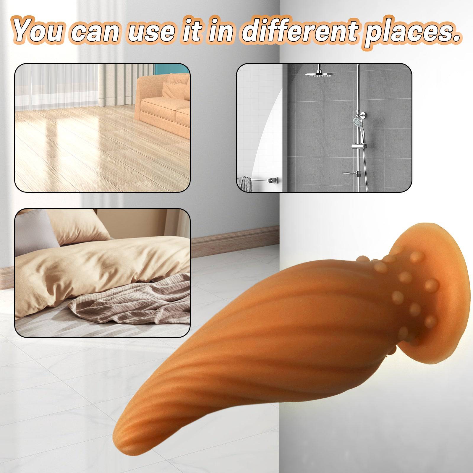 MAPARON Spiral Awl 8 Inch Butt Plug Dildo - Tarisss Sex Toy Store