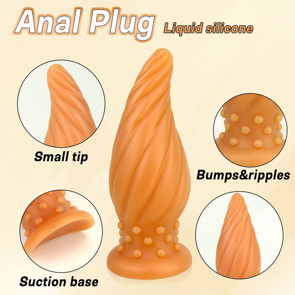 MAPARON Spiral Awl 8 Inch Butt Plug Dildo - Tarisss Sex Toy Store