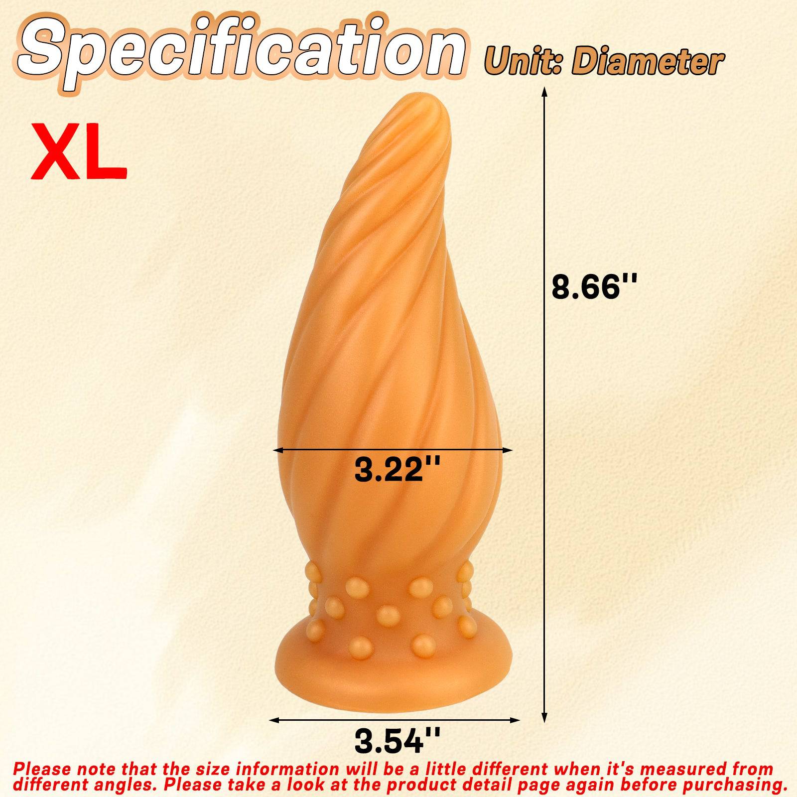 MAPARON Spiral Awl 8 Inch Butt Plug Dildo - Tarisss Sex Toy Store