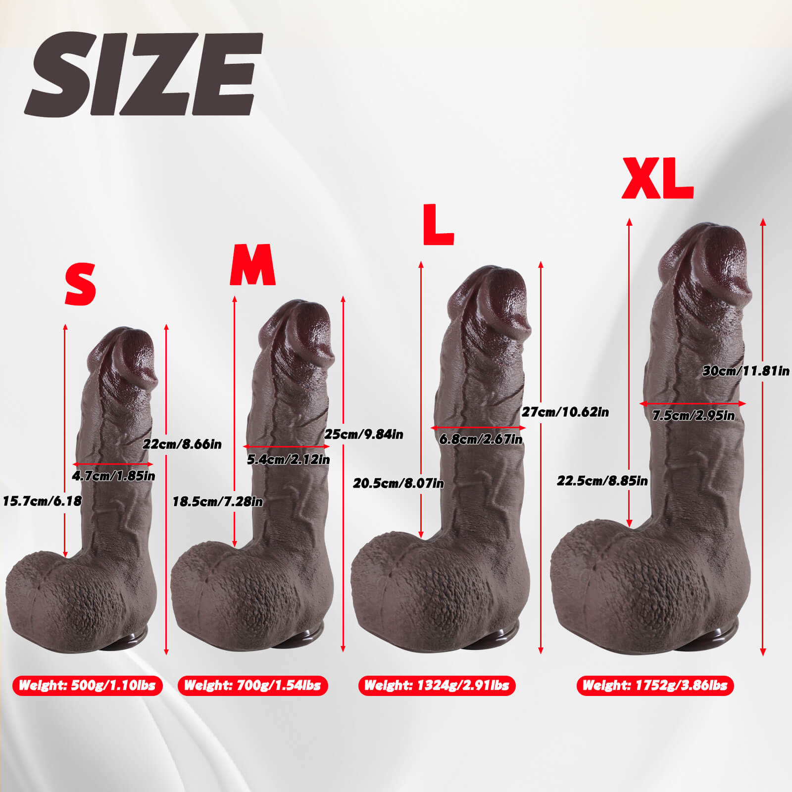 MAPARON Thorin 11 Inch Huge Black Realistic Dildo - Tarisss Sex Toy Store