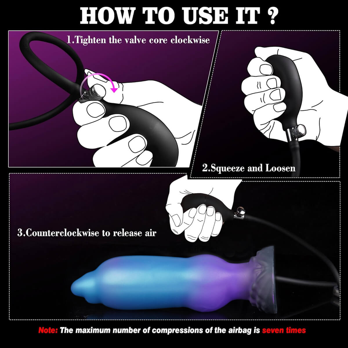 Marlin 8 Inch Inflatable Dildo - Tarisss Sex Toy Store