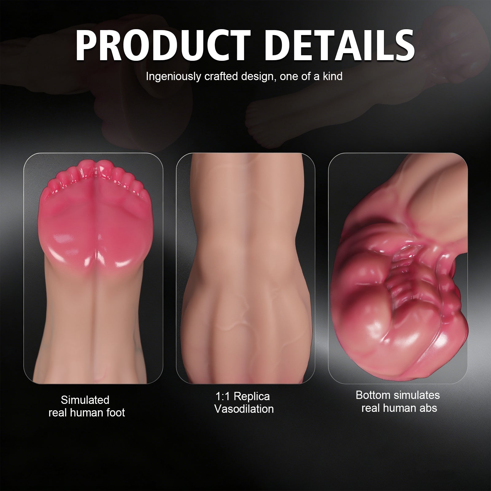 Massive Fantasy Beast Dildo, Lifelike Muscle Textured Tentacle Phallus with Strong Suction Cup - Tarisss Sex Toy Store