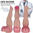Massive Fantasy Beast Dildo, Lifelike Muscle Textured Tentacle Phallus with Strong Suction Cup - Tarisss Sex Toy Store