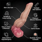 Massive Fantasy Beast Dildo, Lifelike Muscle Textured Tentacle Phallus with Strong Suction Cup - Tarisss Sex Toy Store