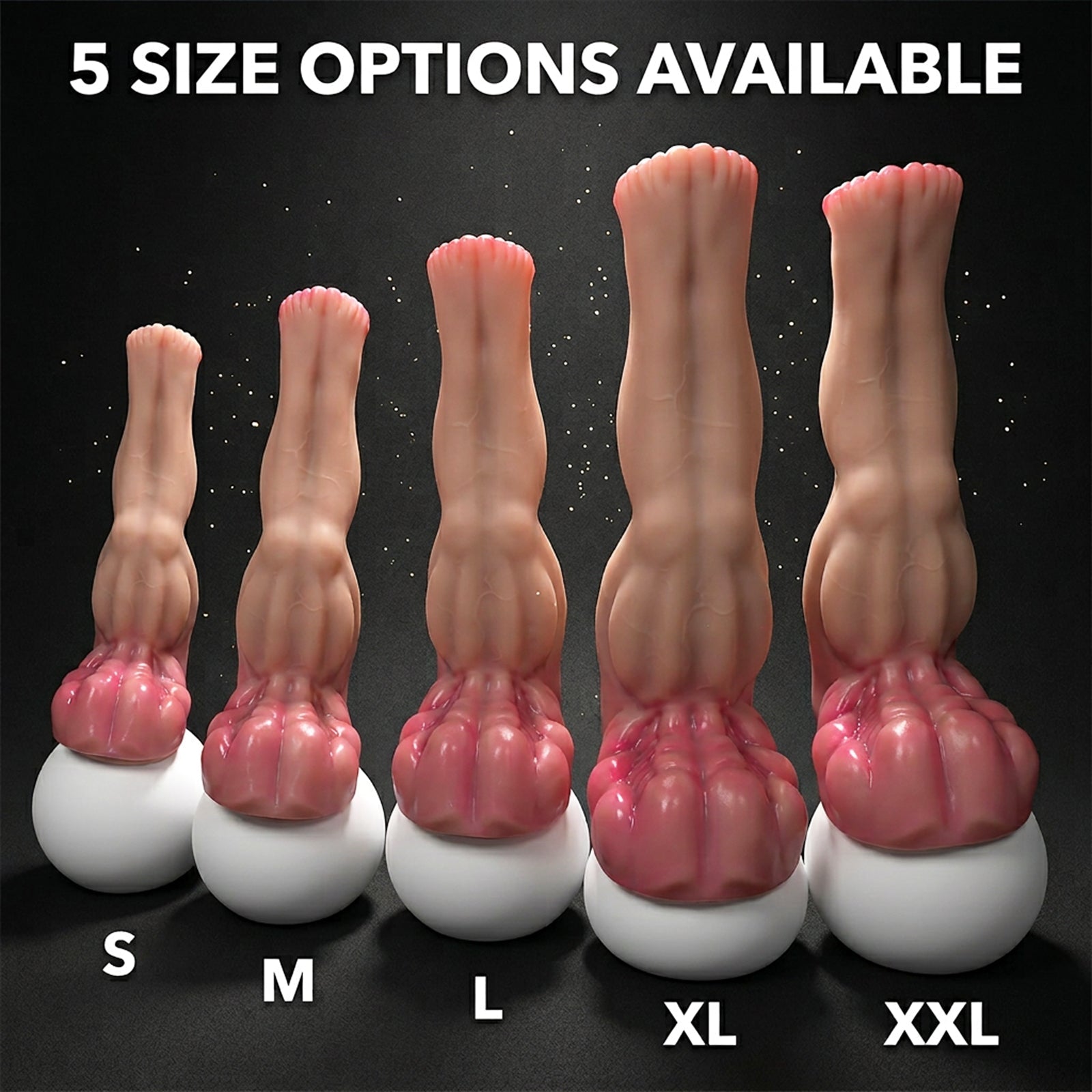 Massive Fantasy Beast Dildo, Lifelike Muscle Textured Tentacle Phallus with Strong Suction Cup - Tarisss Sex Toy Store