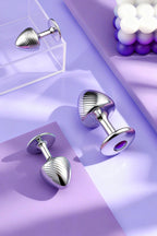 Metal Butt Plug Trio Set – Polished Silver Finish（Color Send At Random） - Tarisss Sex Toy Store