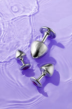 Metal Butt Plug Trio Set – Polished Silver Finish（Color Send At Random） - Tarisss Sex Toy Store
