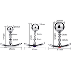 Metal Diamond Butt Plug with Wearable Design - Tarisss Sex Toy Store