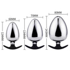 Metal Egg Butt Plug - Tarisss Sex Toy Store