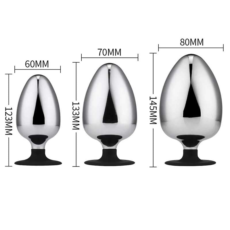 Metal Egg Butt Plug - Tarisss Sex Toy Store