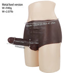 Metal Keel Wearable Dildo Pants – Realistic Silicone - Tarisss Sex Toy Store