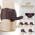 Metal Keel Wearable Dildo Pants – Realistic Silicone - Tarisss Sex Toy Store