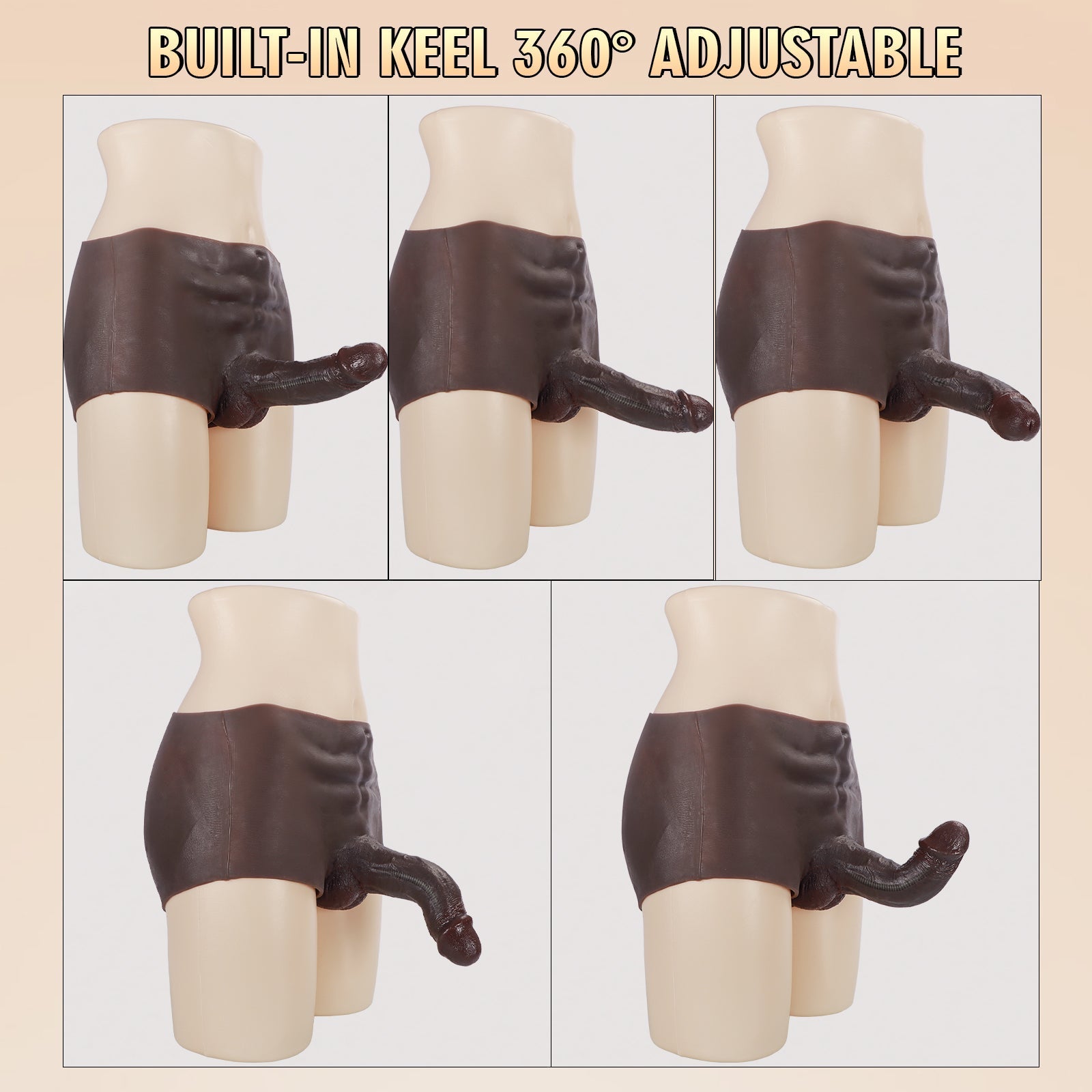 Metal Keel Wearable Dildo Pants – Realistic Silicone - Tarisss Sex Toy Store