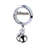 Metal Weighted Cock Ring with Balls - Tarisss Sex Toy Store