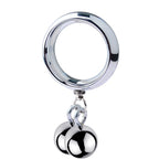 Metal Weighted Cock Ring with Balls - Tarisss Sex Toy Store
