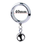Metal Weighted Cock Ring with Balls - Tarisss Sex Toy Store