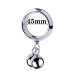 Metal Weighted Cock Ring with Balls - Tarisss Sex Toy Store