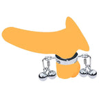 Metal Weighted Cock Ring with Training Balls - Tarisss Sex Toy Store