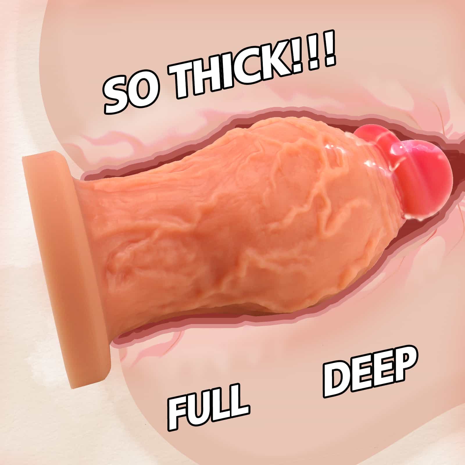 Midnight Desire Extra Thick Huge Realistic Dildo - Tarisss Sex Toy Store