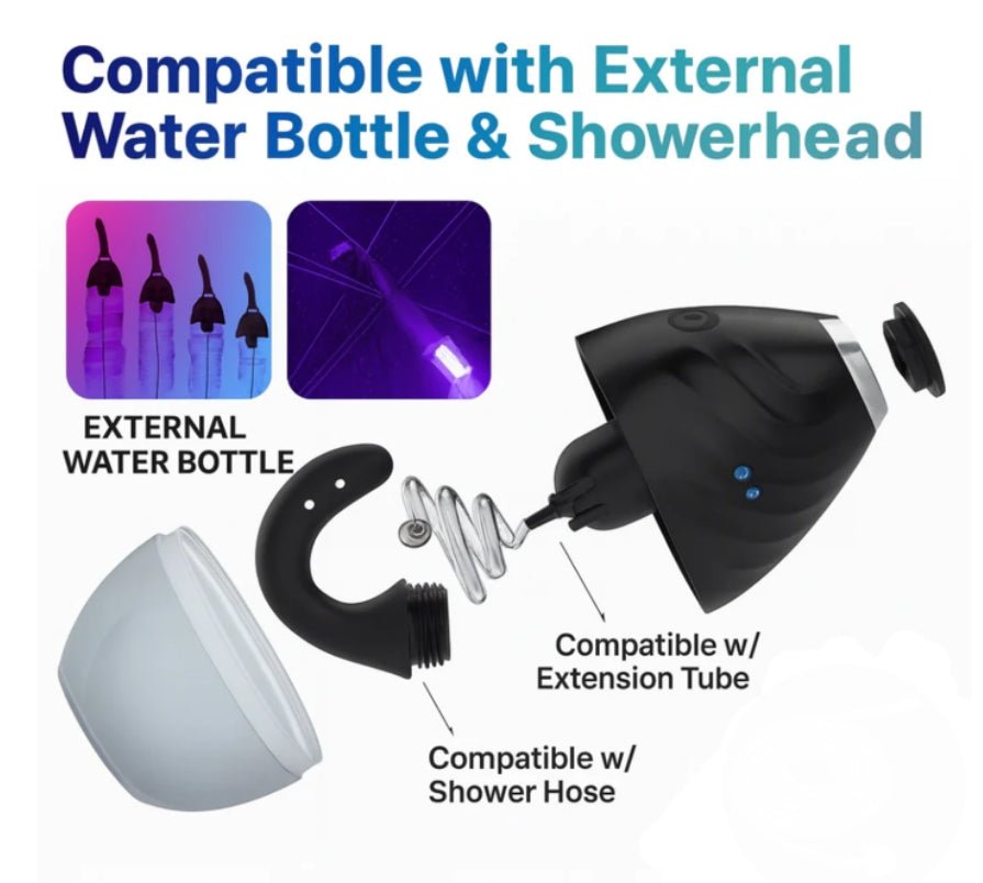 Mini Black Bottle Pro – Portable Electric Enema Bulb for Men & Women - Tarisss Sex Toy Store