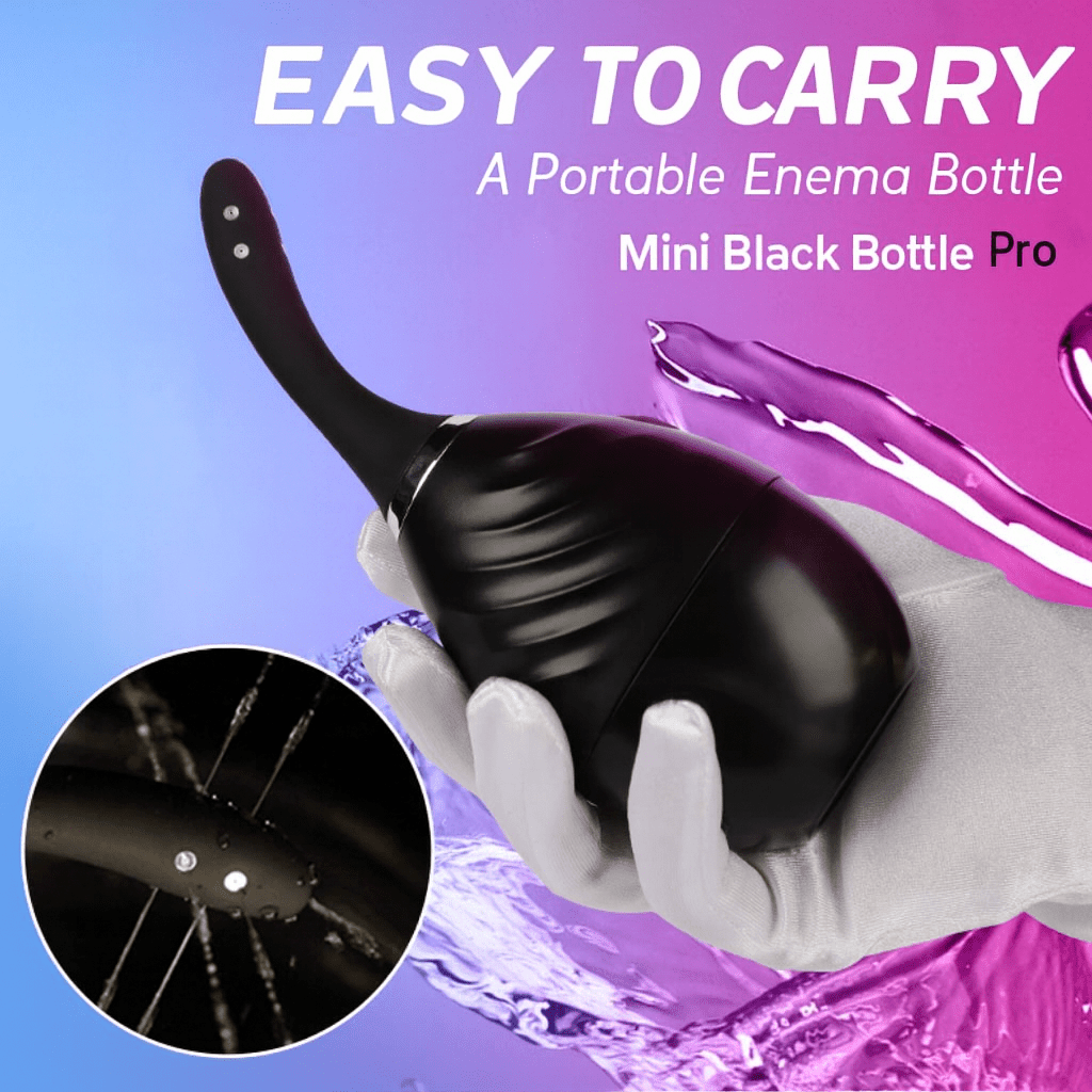 Mini Black Bottle Pro – Portable Electric Enema Bulb for Men & Women - Tarisss Sex Toy Store