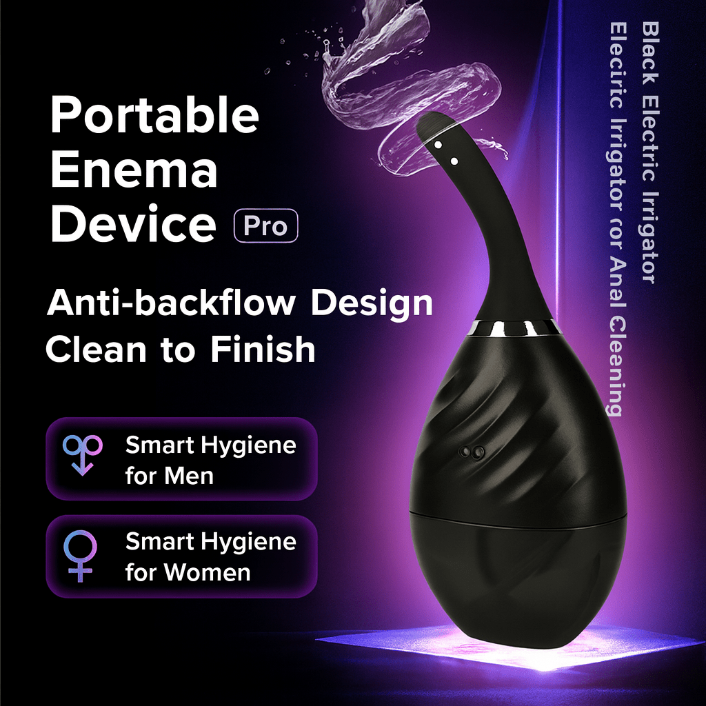 Mini Black Bottle Pro – Portable Electric Enema Bulb for Men & Women - Tarisss Sex Toy Store