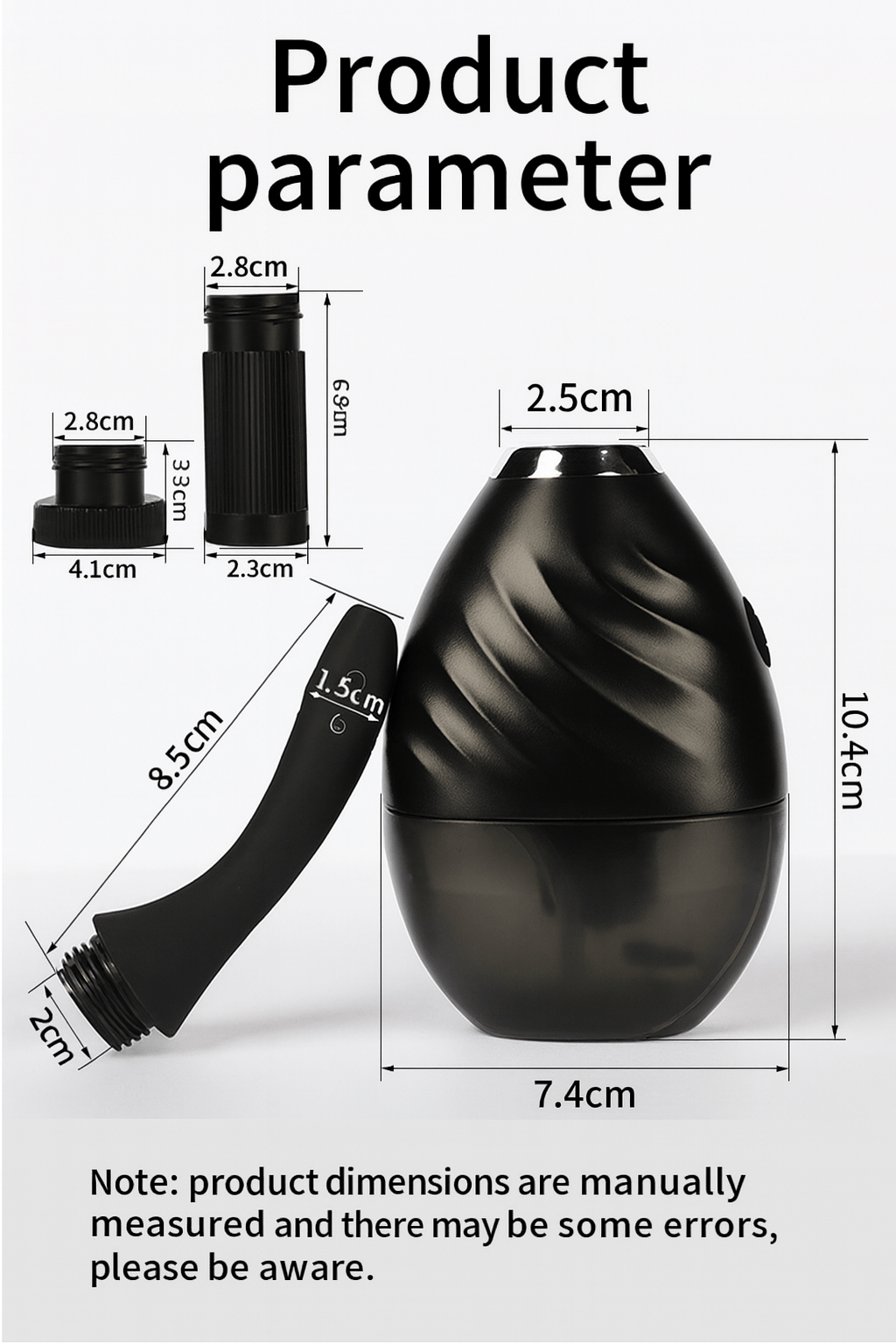 Mini Black Bottle Pro – Portable Electric Enema Bulb for Men & Women - Tarisss Sex Toy Store
