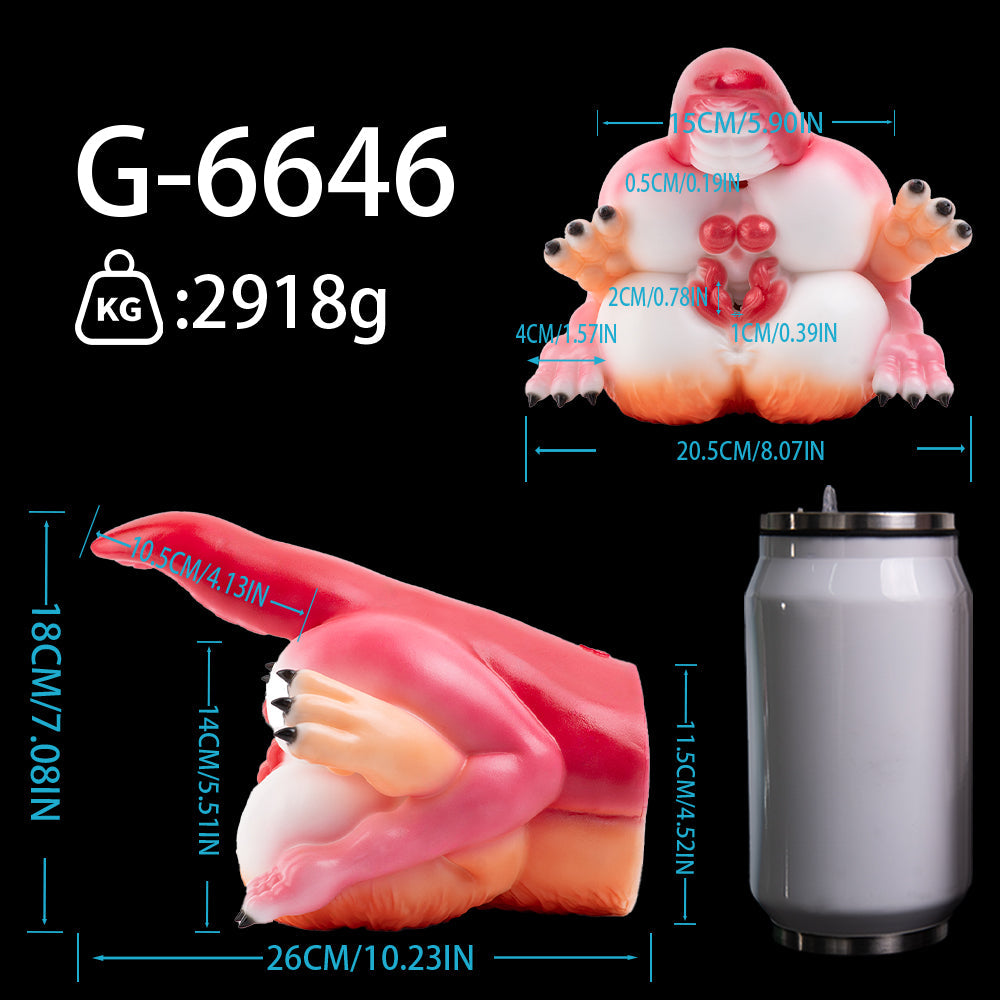 Furry Beast Dual-Figure Triple-Channel Pocket Pussy – Fantasy Alien Sex Doll for Men