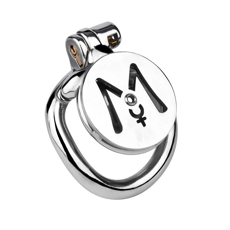 Most Secure Inverted Chastity Device – Stainless Steel Flat Cage Design