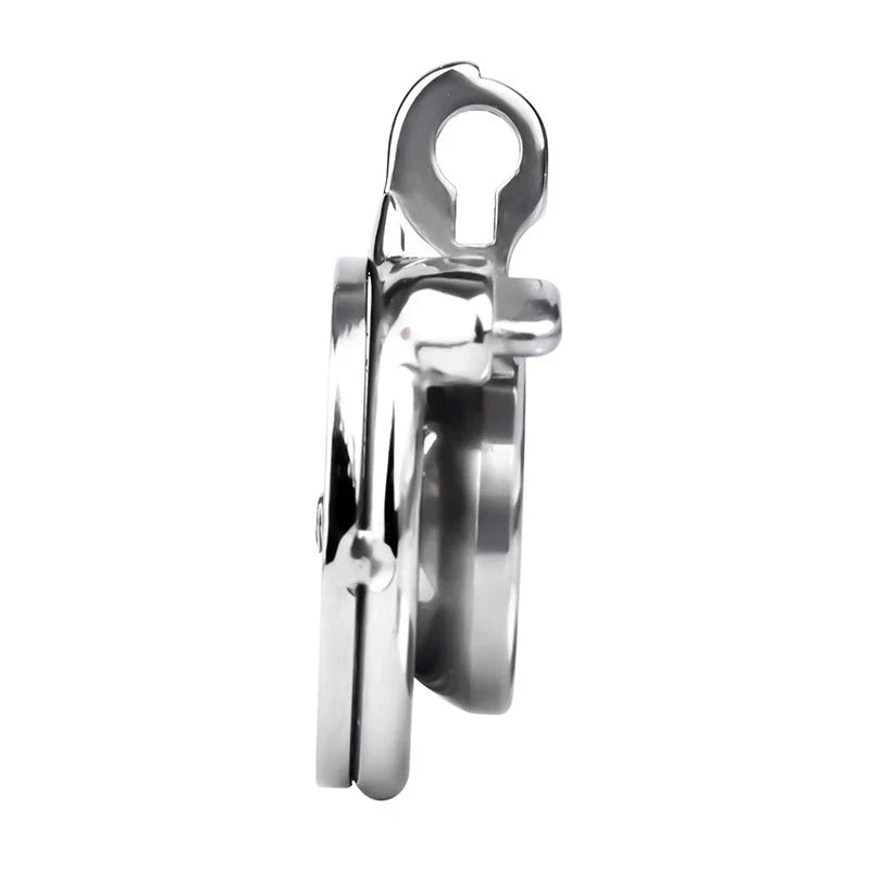Most Secure Inverted Chastity Device – Stainless Steel Flat Cage Design