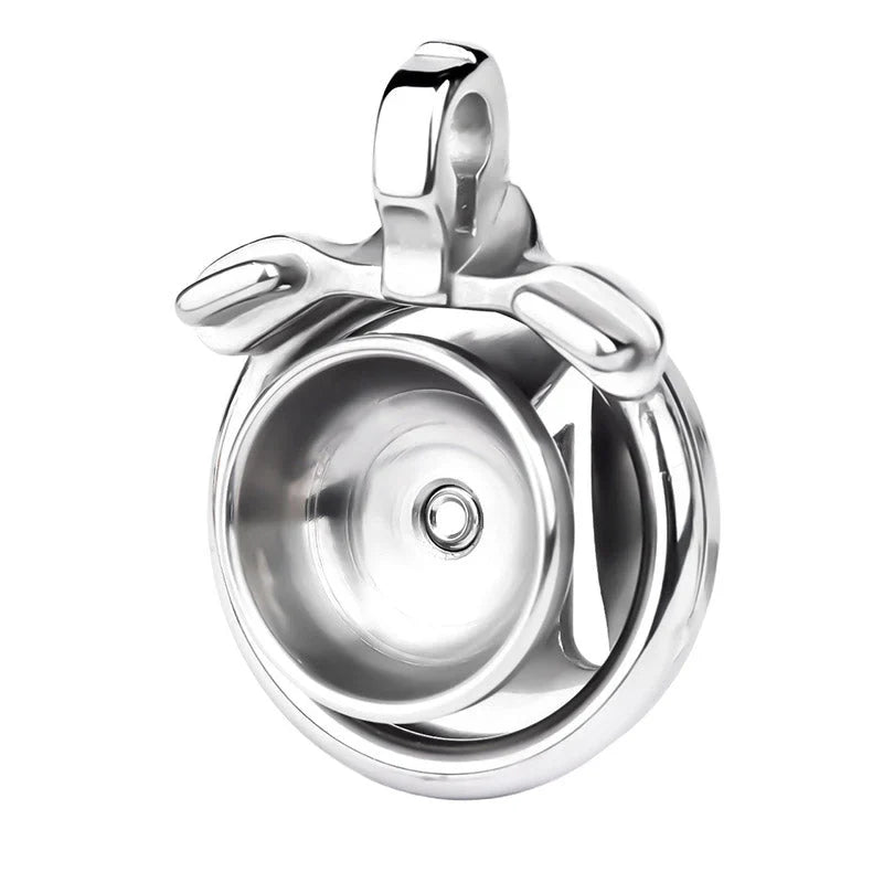 Most Secure Inverted Chastity Device – Stainless Steel Flat Cage Design